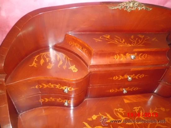 Antig&uuml;edades: ESCRITORIO BURO, DE MARQUETERIA CON DECORACIONES EN BRONCE - Foto 3