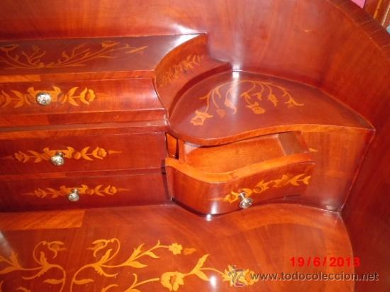 Antig&uuml;edades: ESCRITORIO BURO, DE MARQUETERIA CON DECORACIONES EN BRONCE - Foto 4