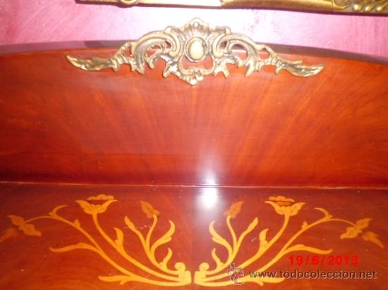 Antig&uuml;edades: ESCRITORIO BURO, DE MARQUETERIA CON DECORACIONES EN BRONCE - Foto 8