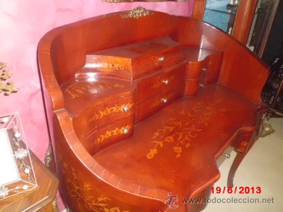 Antig&uuml;edades: ESCRITORIO BURO, DE MARQUETERIA CON DECORACIONES EN BRONCE - Foto 10