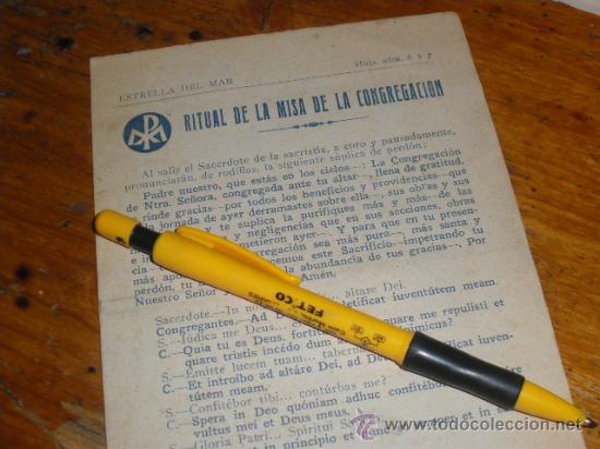 Antig&uuml;edades: RITUAL DE LA MISA DE LA CONGREGACION MARIANA. - Foto 1