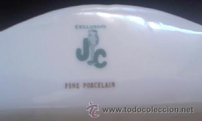 Antig&uuml;edades: ESPECTACULAR FUENTE RECTANGULAR CON ASAS,J C EXCLUSIVE FINE PORCELAIN. - Foto 6