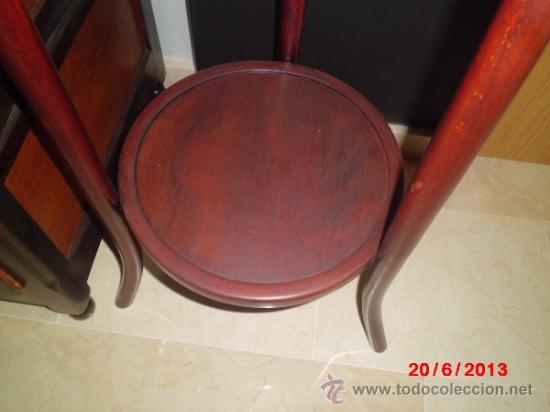 Antig&uuml;edades: PALANGANERO DE MADERA RESTAURADO - Foto 5
