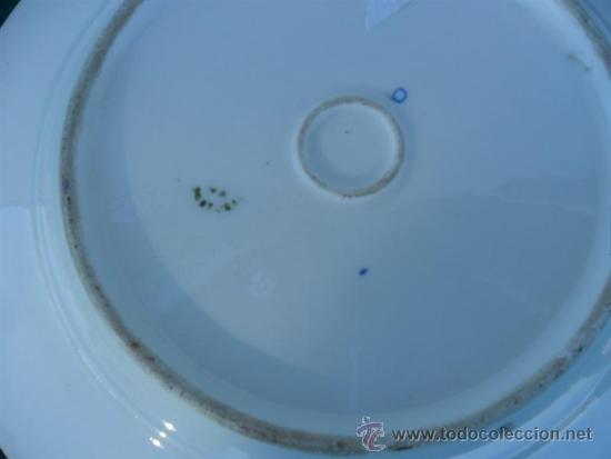 Antig&uuml;edades: plato de porcelana - Foto 2