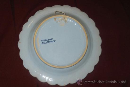 Antig&uuml;edades: 2 Plato Talavera con animales,alfar El Carmem - Foto 4