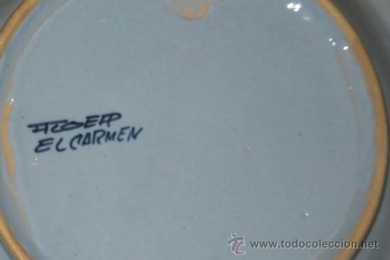 Antig&uuml;edades: 2 Plato Talavera con animales,alfar El Carmem - Foto 5