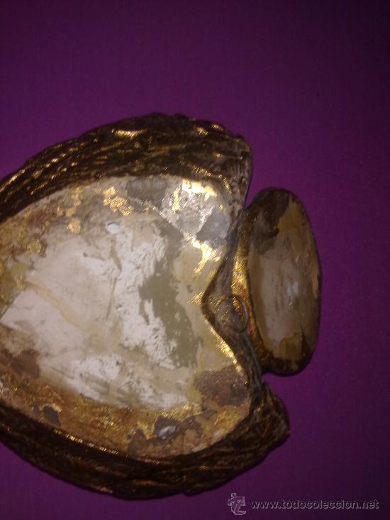 Antig&uuml;edades: FIGURA ANGEL O QUERUBIN PAN DE ORO - Foto 3