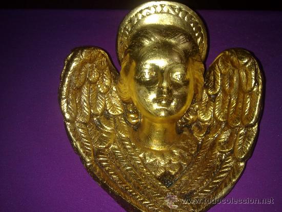 Antig&uuml;edades: FIGURA ANGEL O QUERUBIN PAN DE ORO - Foto 6