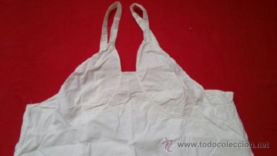 Antig&uuml;edades: ANTIGUO CAMISON DE ALGODON CON TIRANTES (TJ41) - Foto 3