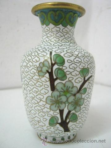 Antig&uuml;edades: Antiguo Jarron con Esmalte Cloisonn&eacute; - Foto 2