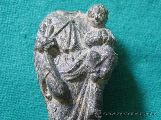 Antig&uuml;edades: Medalla religiosa de San Jos&eacute; en plomp - Foto 4