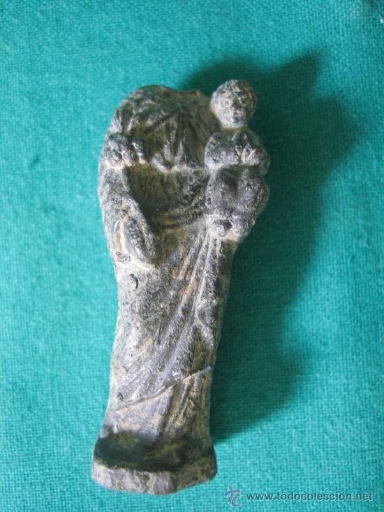 Antig&uuml;edades: Medalla religiosa de San Jos&eacute; en plomp - Foto 1