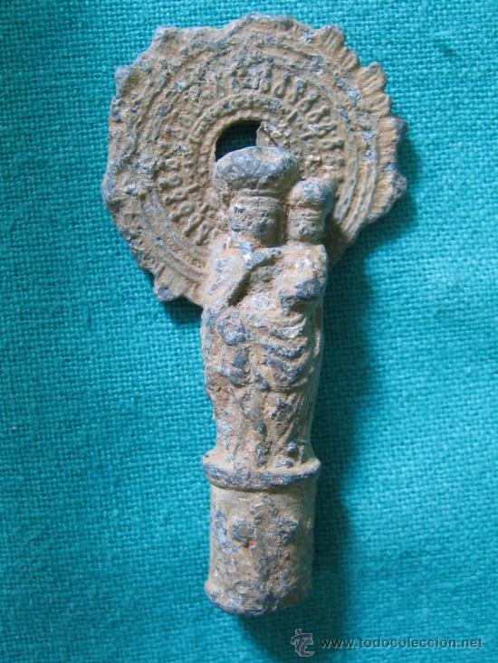 Antig&uuml;edades: Medalla religiosa de virgen - Foto 1