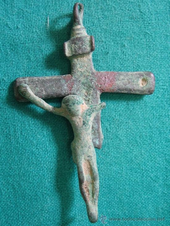 Antig&uuml;edades: Cruz antigua religiosa - Foto 1