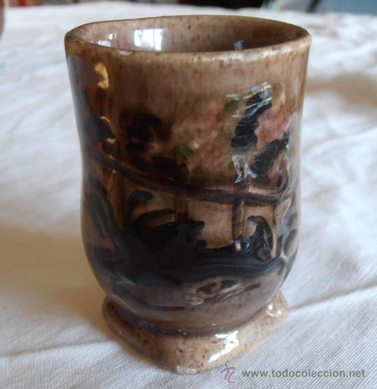 Antig&uuml;edades: JARRA, BOTELLA Y CINCO VASOS DE CERAMICA, - Foto 9