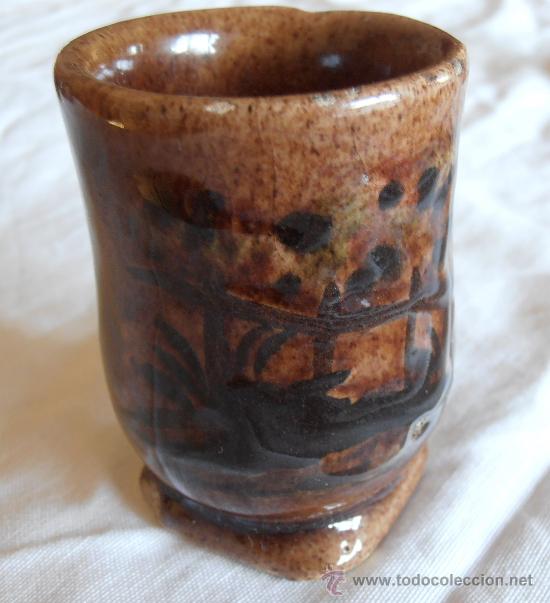 Antig&uuml;edades: JARRA, BOTELLA Y CINCO VASOS DE CERAMICA, - Foto 12