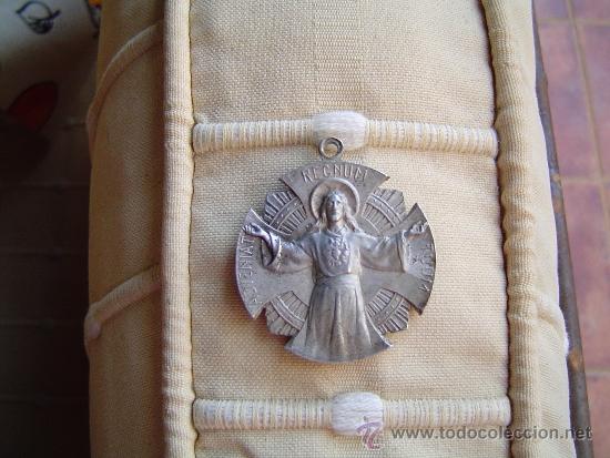 Antig&uuml;edades: Medalla aluminio Coraz&oacute;n de Maria . - Foto 2