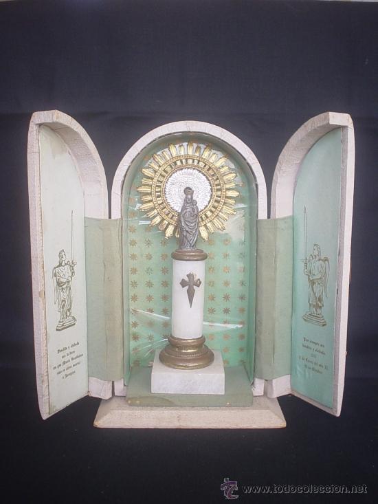 Antig&uuml;edades: CAPILLA VIRGEN  DEL PILAR - A&Ntilde;O 1950 - Foto 1