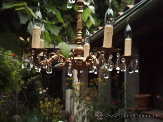 Antig&uuml;edades: Lampara de techo bronce SHABBY CHIC - Foto 1
