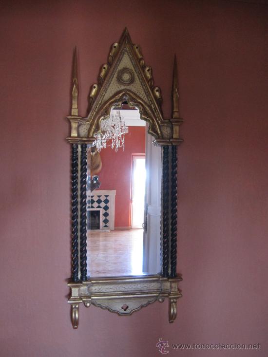 Antig&uuml;edades: Espejo neog&oacute;tico SXIX - Foto 3