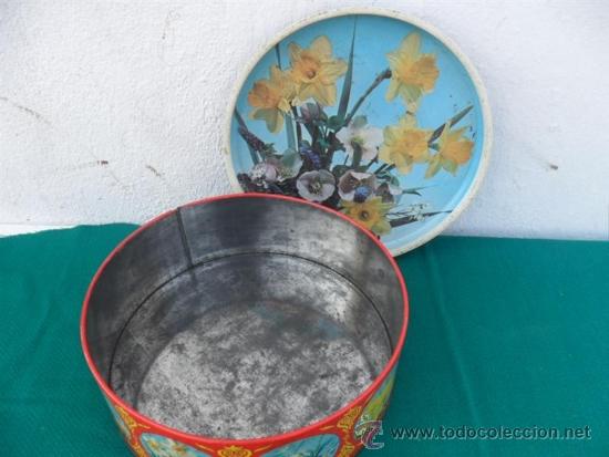 Antig&uuml;edades: lata de galleta coleccionable - Foto 2