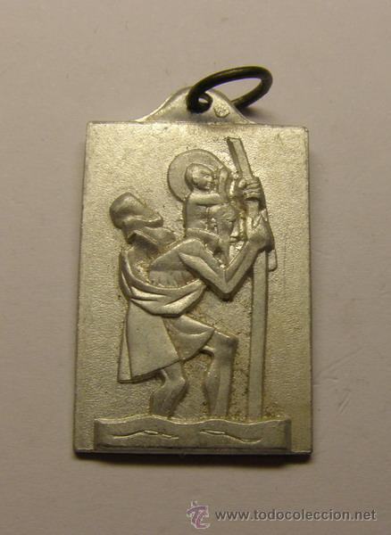 Antig&uuml;edades: Medalla religiosa de San Cristobal, Reus. - Foto 1