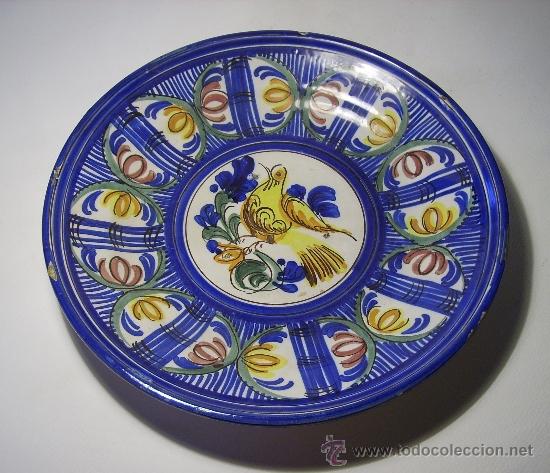 Antig&uuml;edades: PLATO  CERAMICA  DE  MANISES - Foto 1
