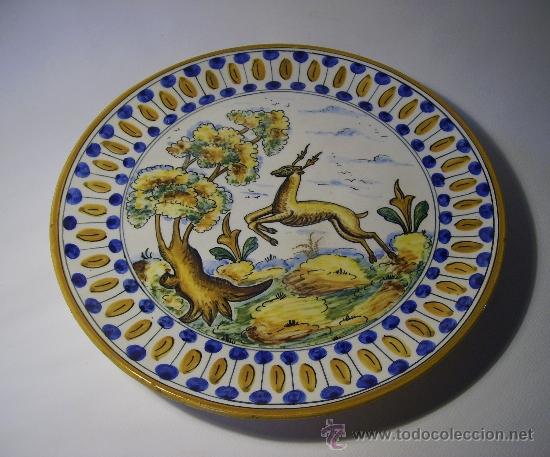 Antig&uuml;edades: PLATO  CERAMICA DE  TALAVERA - Foto 1
