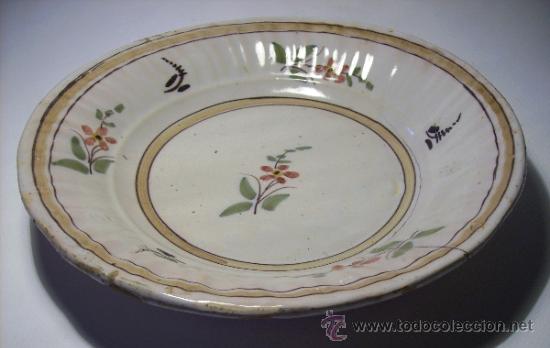 Antig&uuml;edades: PLATO  CERAMICA  DE  MANISES - Foto 3
