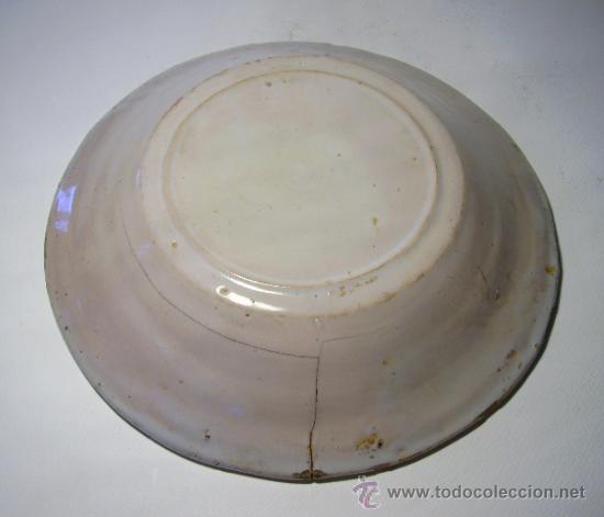 Antig&uuml;edades: PLATO  CERAMICA  DE  MANISES - Foto 2
