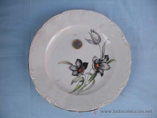 Antig&uuml;edades: PLATO CON FLOR  CHINA, VIGO. - Foto 4