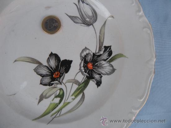 Antig&uuml;edades: PLATO CON FLOR  CHINA, VIGO. - Foto 1