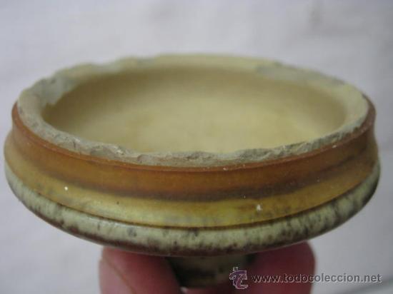 Antig&uuml;edades: Espectacular antiguo bote tarro ceramica de gres tipo albarelo . TEA T&Eacute; - Foto 3