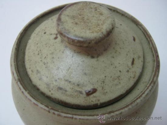 Antig&uuml;edades: Espectacular antiguo bote tarro ceramica de gres tipo albarelo . TEA T&Eacute; - Foto 4