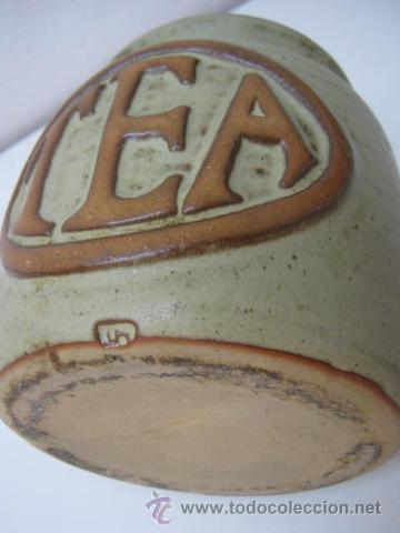Antig&uuml;edades: Espectacular antiguo bote tarro ceramica de gres tipo albarelo . TEA T&Eacute; - Foto 5