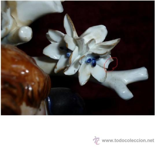Antig&uuml;edades: Figura porcelana Hispania - Foto 5