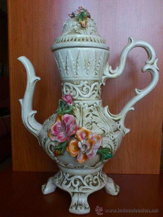 Antig&uuml;edades: Impresionante tetera antigua CAPODIMONTE - Foto 9
