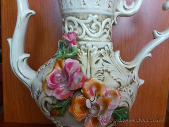 Antig&uuml;edades: Impresionante tetera antigua CAPODIMONTE - Foto 11