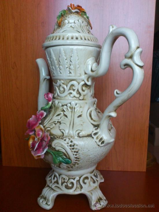 Antig&uuml;edades: Impresionante tetera antigua CAPODIMONTE - Foto 3