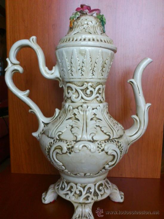 Antig&uuml;edades: Impresionante tetera antigua CAPODIMONTE - Foto 2