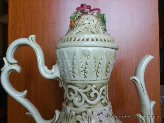 Antig&uuml;edades: Impresionante tetera antigua CAPODIMONTE - Foto 5