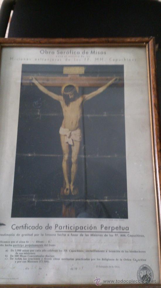 Antig&uuml;edades: CERTIFICADO DE PARTICIPACI&Oacute;N PERPETUA - Foto 1