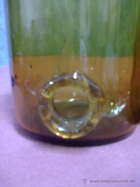 Antig&uuml;edades: BOTELLA LABORATORIO CRISTAL AMBAR - Foto 2
