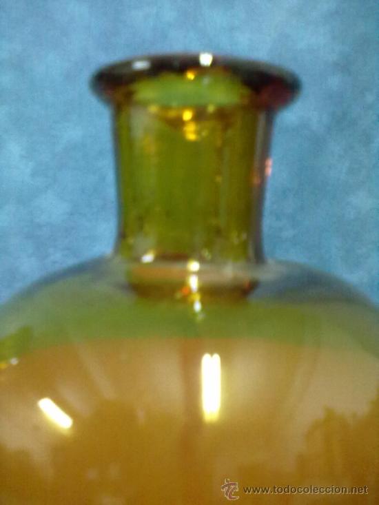 Antig&uuml;edades: BOTELLA LABORATORIO CRISTAL AMBAR - Foto 4
