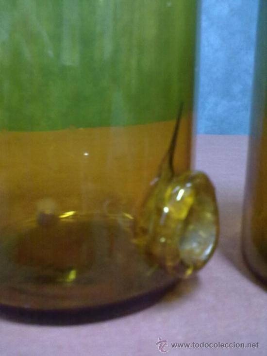 Antig&uuml;edades: BOTELLA LABORATORIO CRISTAL AMBAR - Foto 6