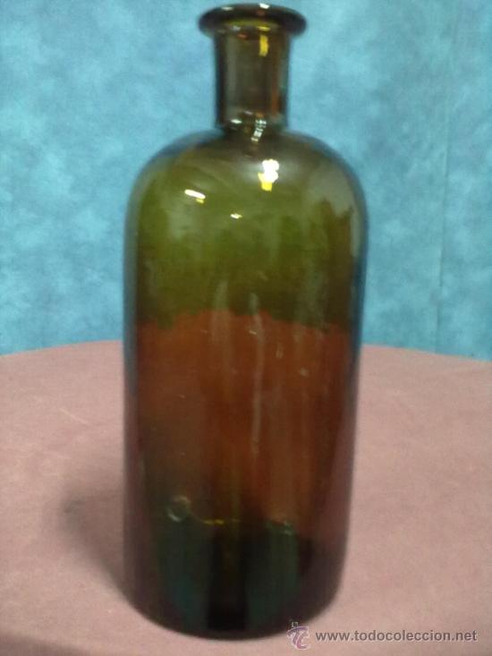Antig&uuml;edades: BOTELLA AMBAR LABORATORIO - Foto 1