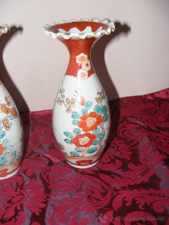 Antig&uuml;edades: Pareja de jarrones japoneses - Foto 5