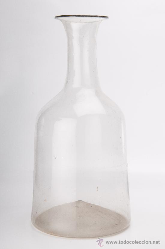 Antig&uuml;edades: BOTELLA DE VIDRIO TRANSPARENTE, SIGLO XIX - Foto 1