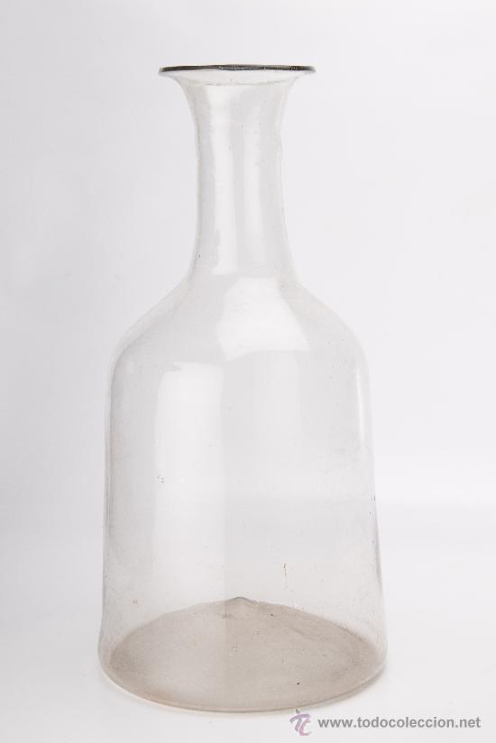 Antig&uuml;edades: BOTELLA DE VIDRIO TRANSPARENTE, SIGLO XIX - Foto 2