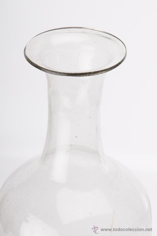 Antig&uuml;edades: BOTELLA DE VIDRIO TRANSPARENTE, SIGLO XIX - Foto 3